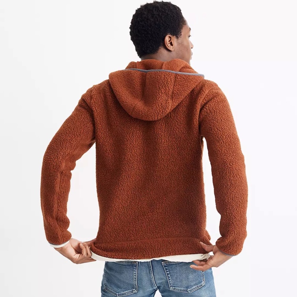 Madewell Polartec Fleece Hoodie Jacket Size XL - Picture 2 of 11